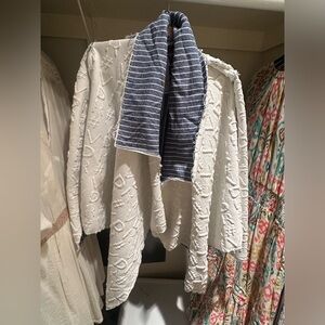 VDR Women's engraved designer double faced Open-Front Jacket